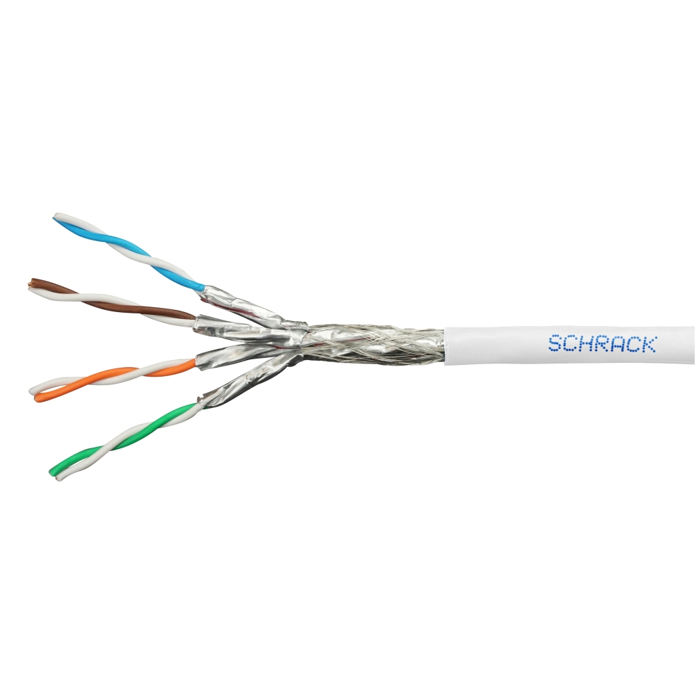 Cablu S/FTP Cat.7 4x2xAWG23/1 1000MHz,LS0H,Dca,40%,alb