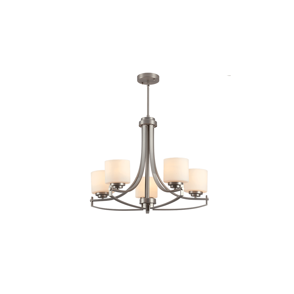 CANDELABRU ERIN LUX 5XE27 NICHEL SATINAT