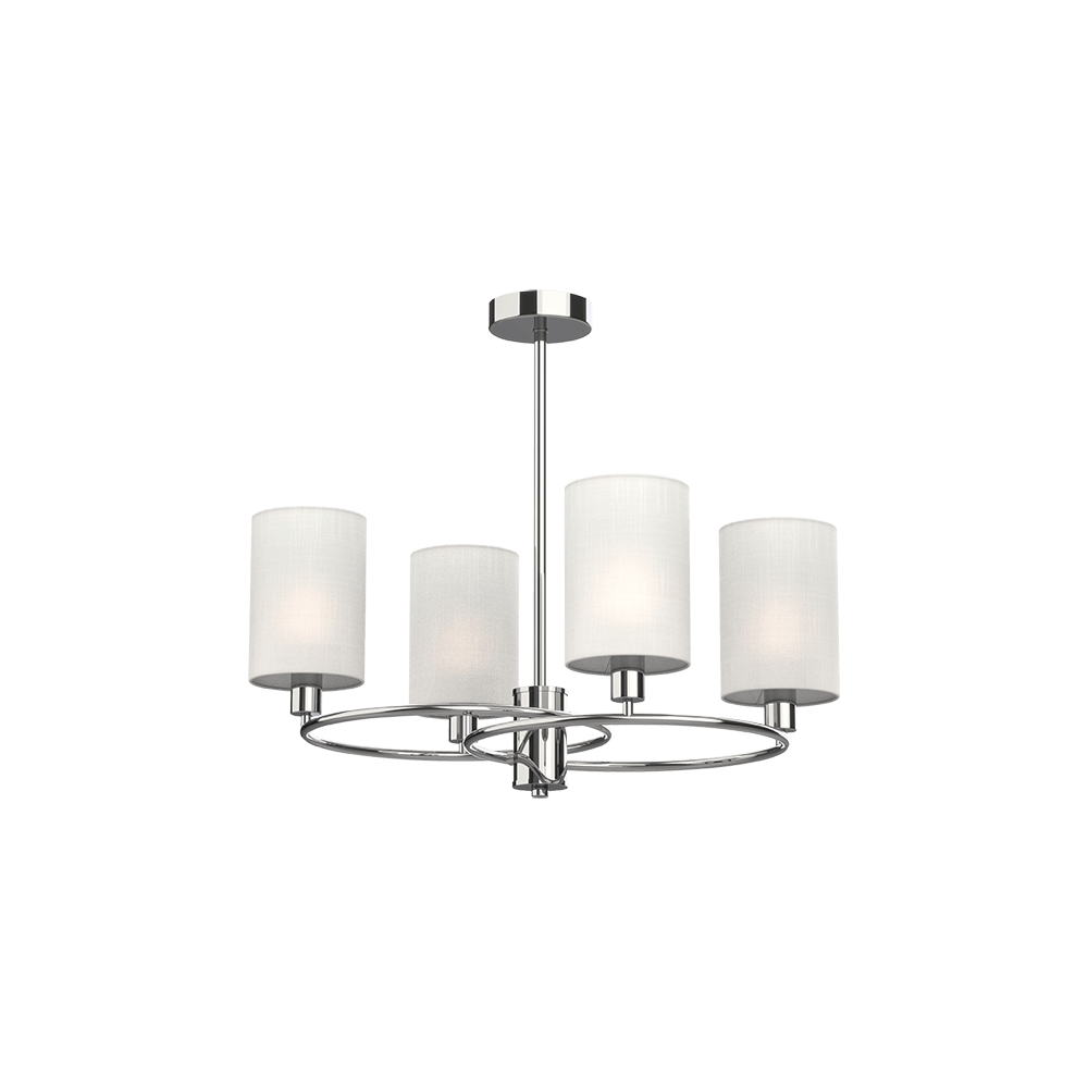 CANDELABRU LUKAS 4XE14 ALB/CROM