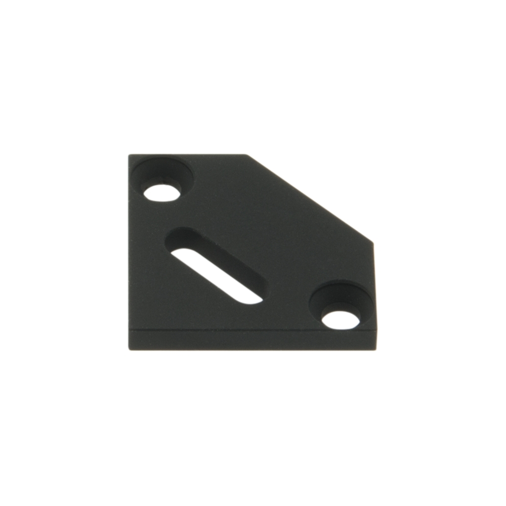 Capac profil KLE plat deschis pentru intrare cablu negru