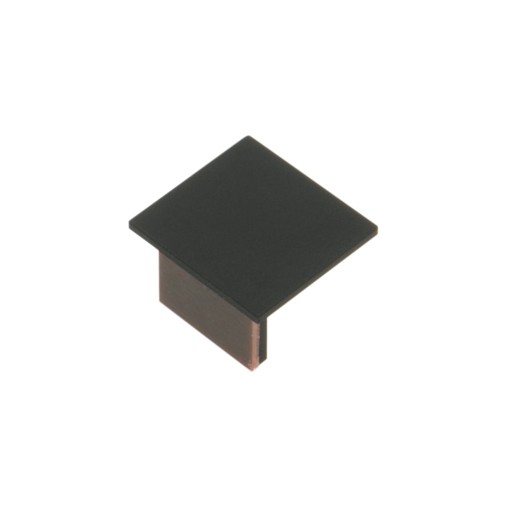 Capac profil KLR plat inchis negru
