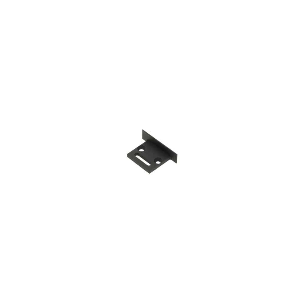 Capac profil LBI plat cu intrare cablu, anodizat negru