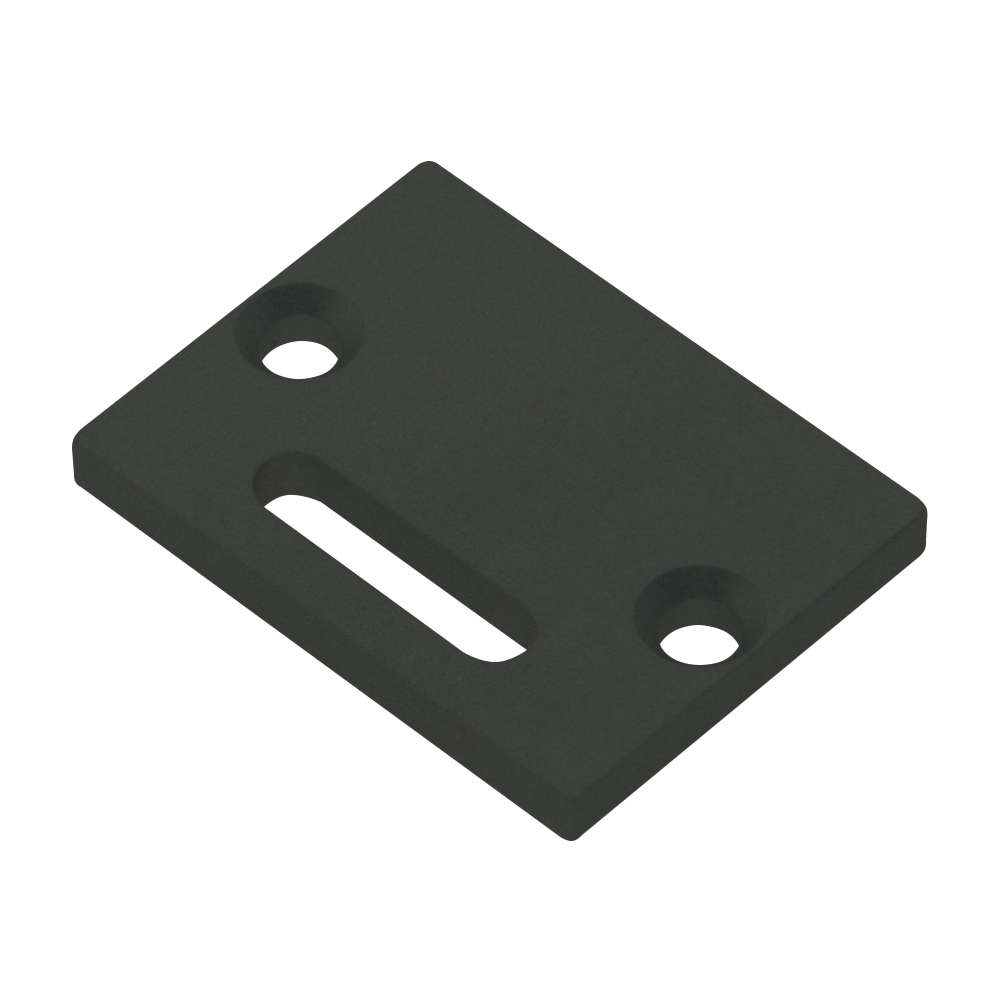 Capac profil TBL plat cu intrare cablu incl. Șuruburi negre