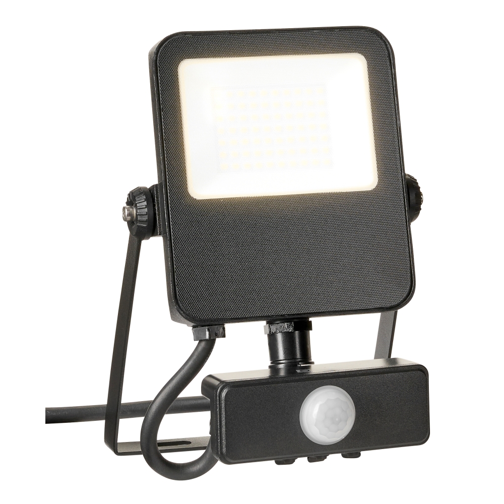 CAPRI LED Basic 30W, 3300lm, 4000K, senzor, IP65, negru