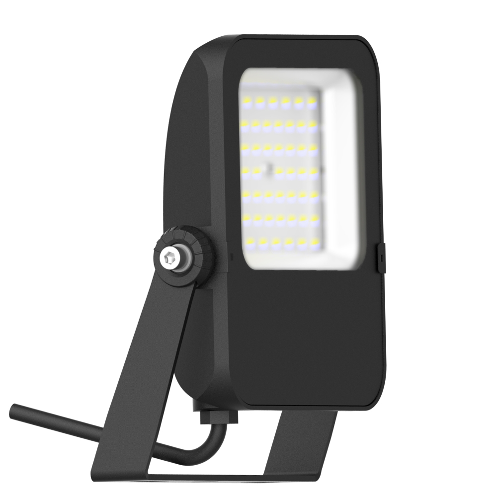 Capri LED Basic 50W 5500lm 4000K asimetric IP65 negru