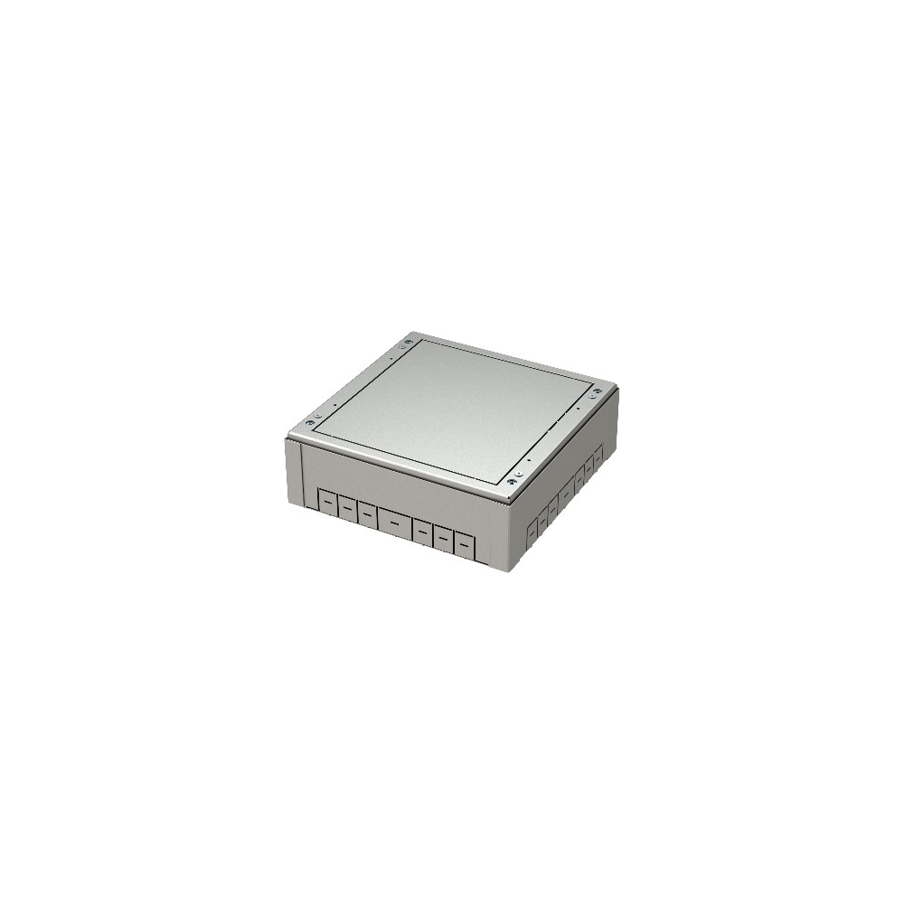 Casetă de montaj pt doză pardoseală 2x7M, 273x269,5x83-128mm