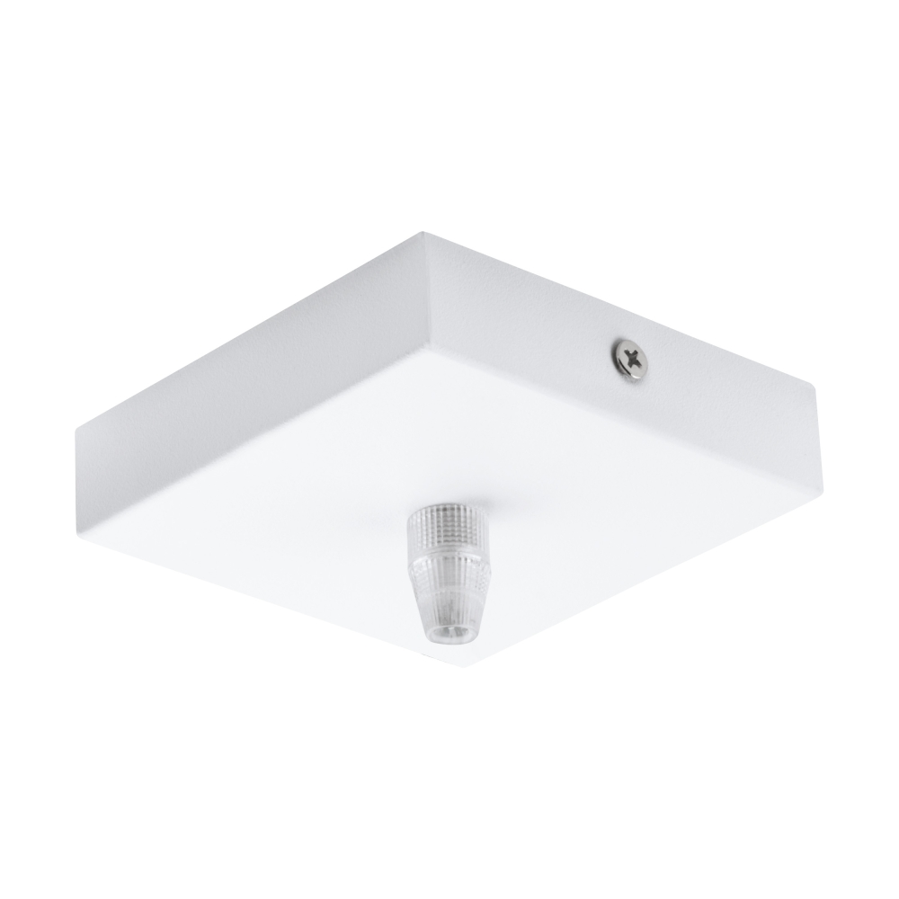 CEILING CANOPY 1-FACH, SQUARE 95X95X25 alb