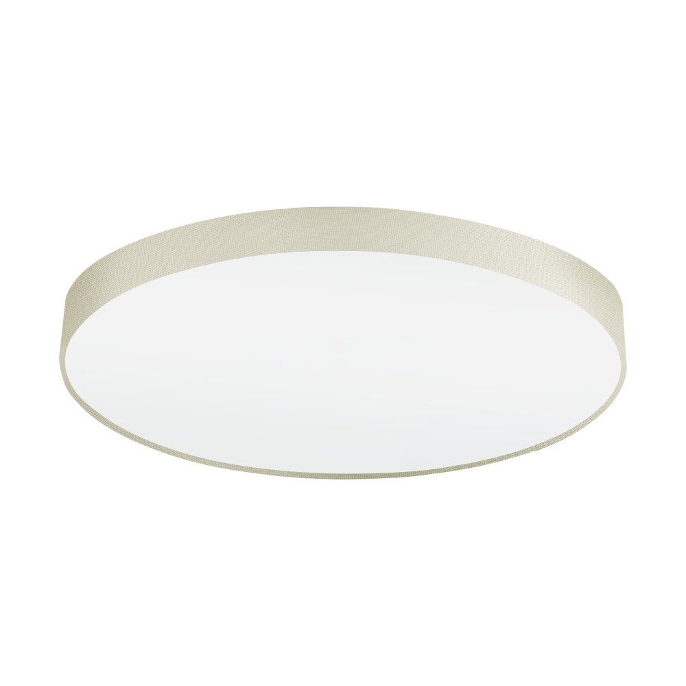 Ceiling luminaire "Pasteri Pro" 7 x 60W linen natural IP20