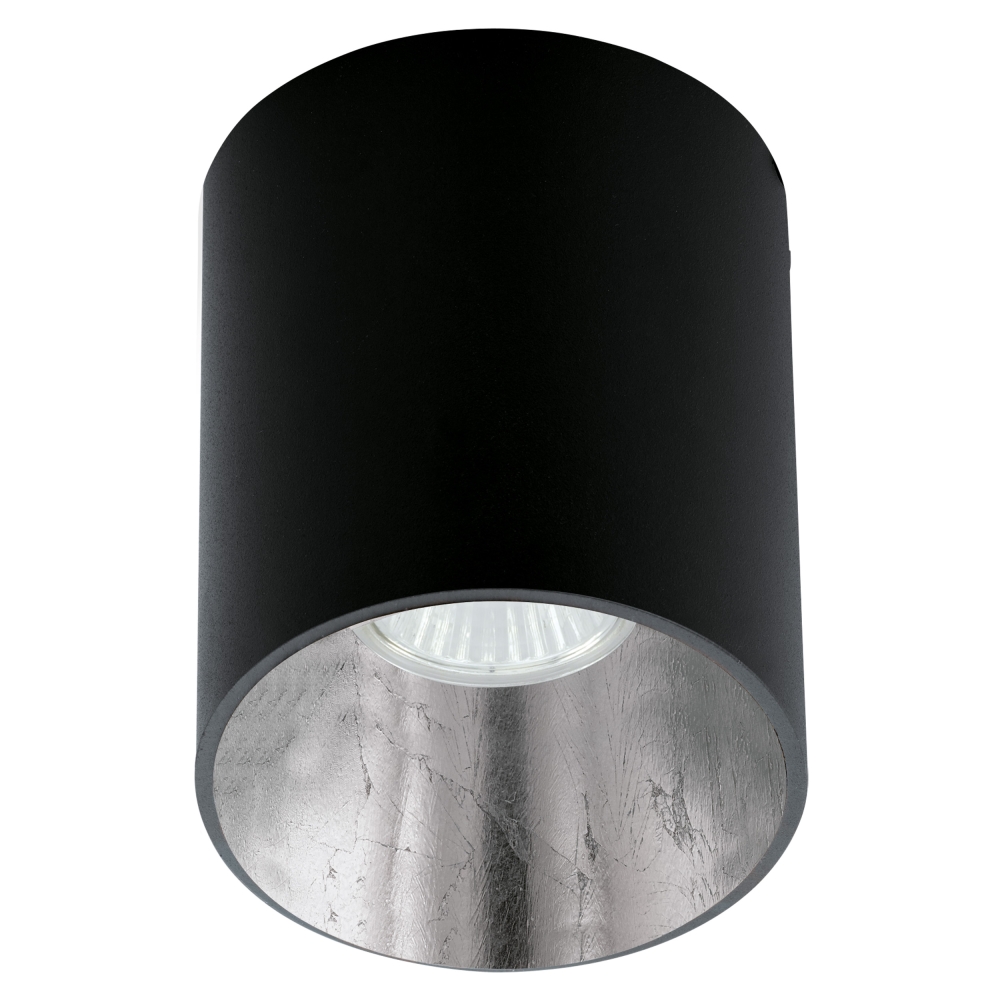 Ceiling luminaire "Polasso" round 35W black / silver IP20