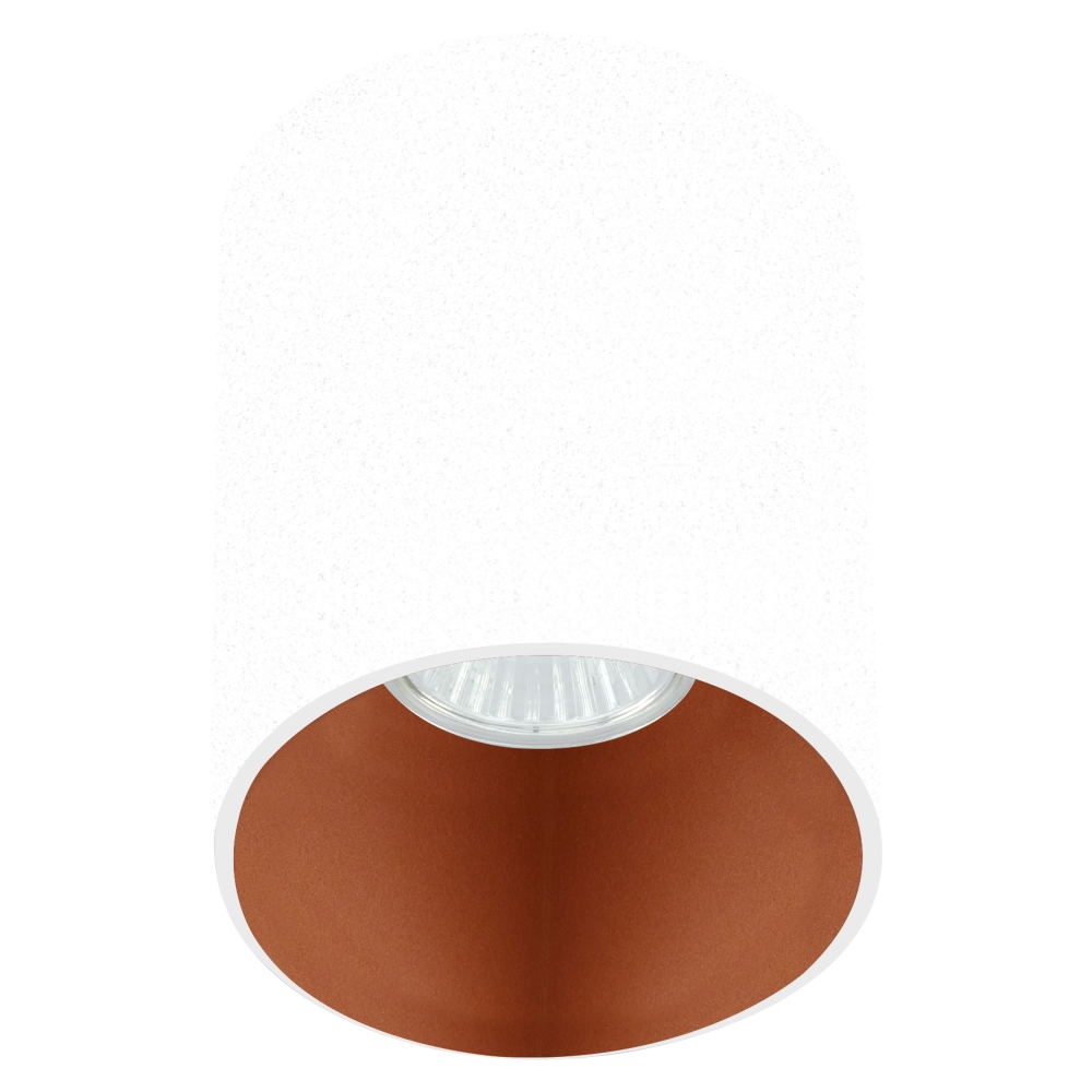 Ceiling luminaire "Polasso" round 35W white / copperIP20