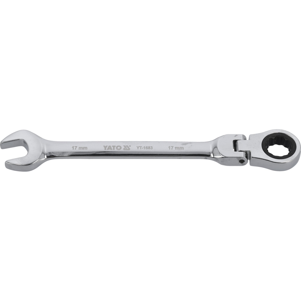 CHEIE COMBINATĂ CU CLICHET ȘI CAP FLEXIBIL 17MM