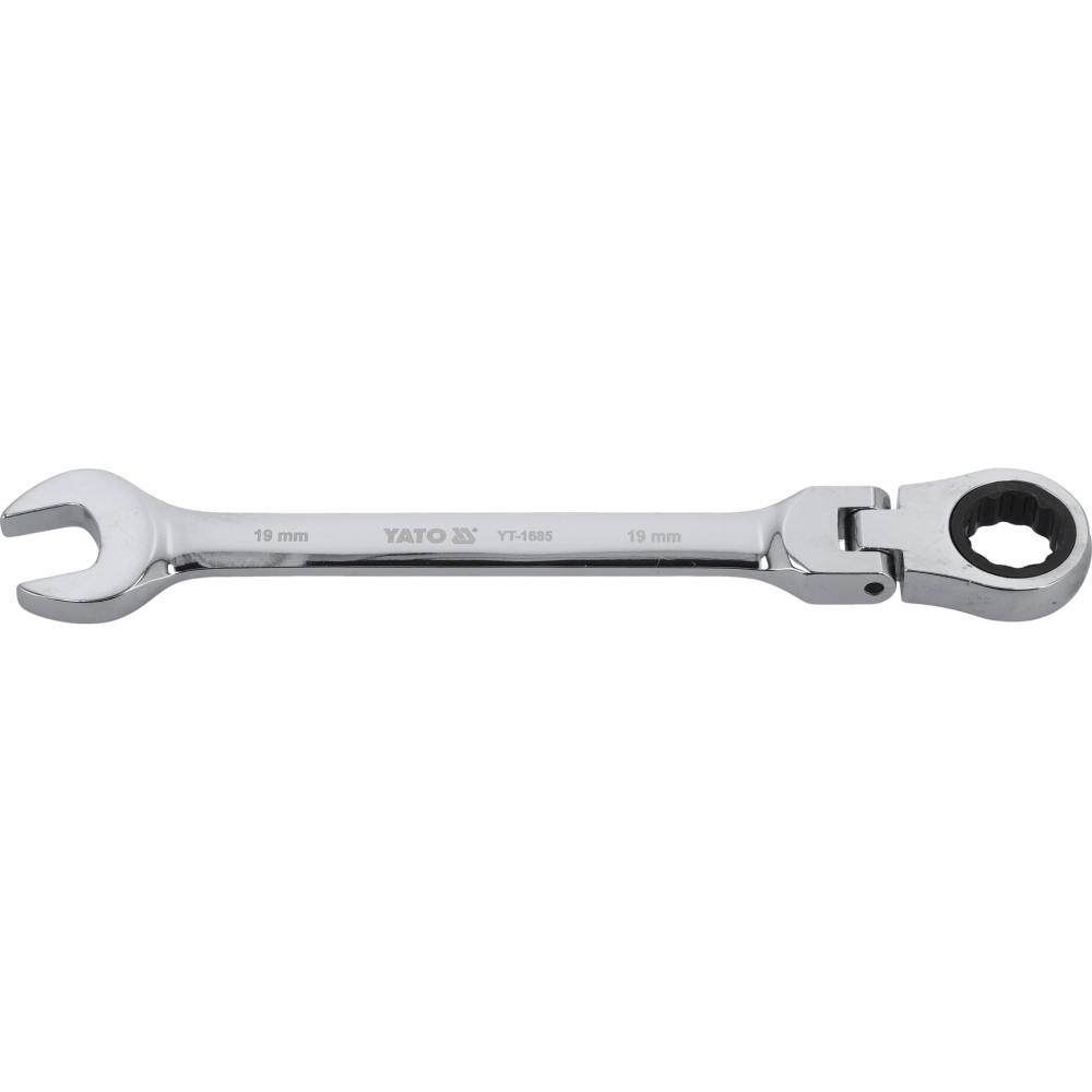 CHEIE COMBINATĂ CU CLICHET ȘI CAP FLEXIBIL 19MM