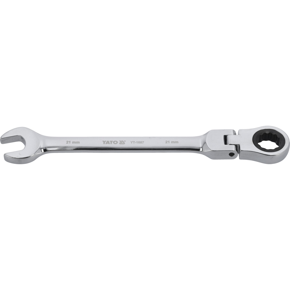 CHEIE COMBINATĂ CU CLICHET ȘI CAP FLEXIBIL 21MM