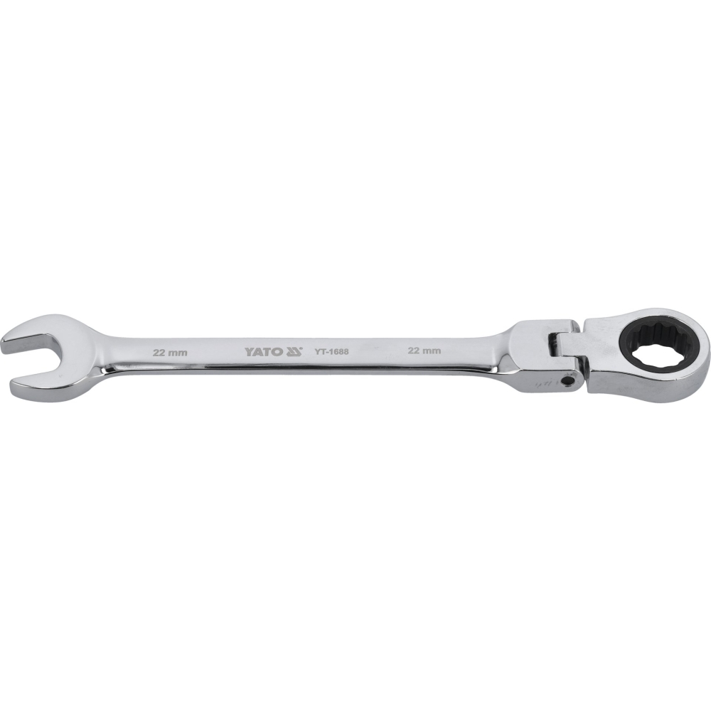 CHEIE COMBINATĂ CU CLICHET ȘI CAP FLEXIBIL 22MM