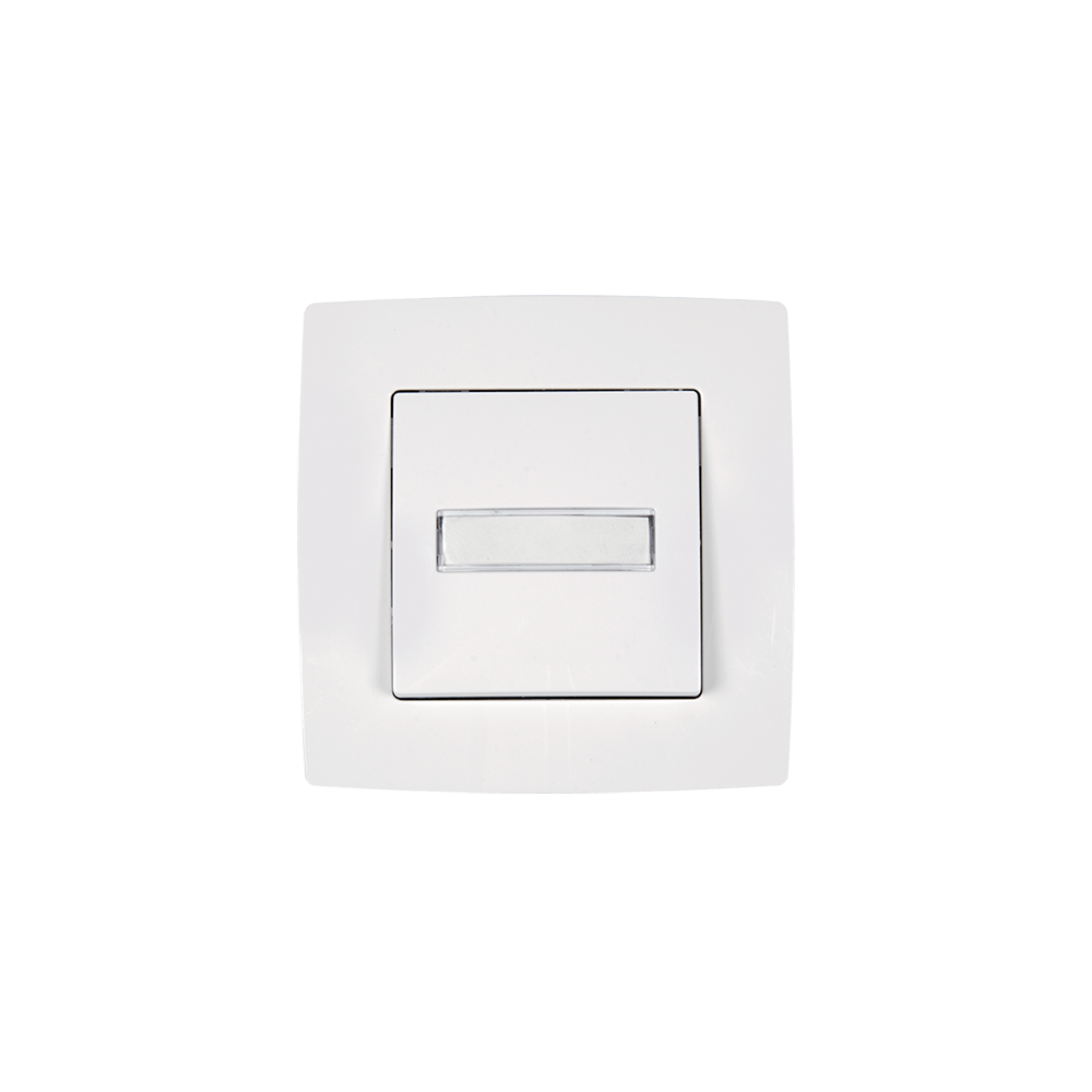 CITY INTRERUPATOR SONERIE CU LED ALB METALIC