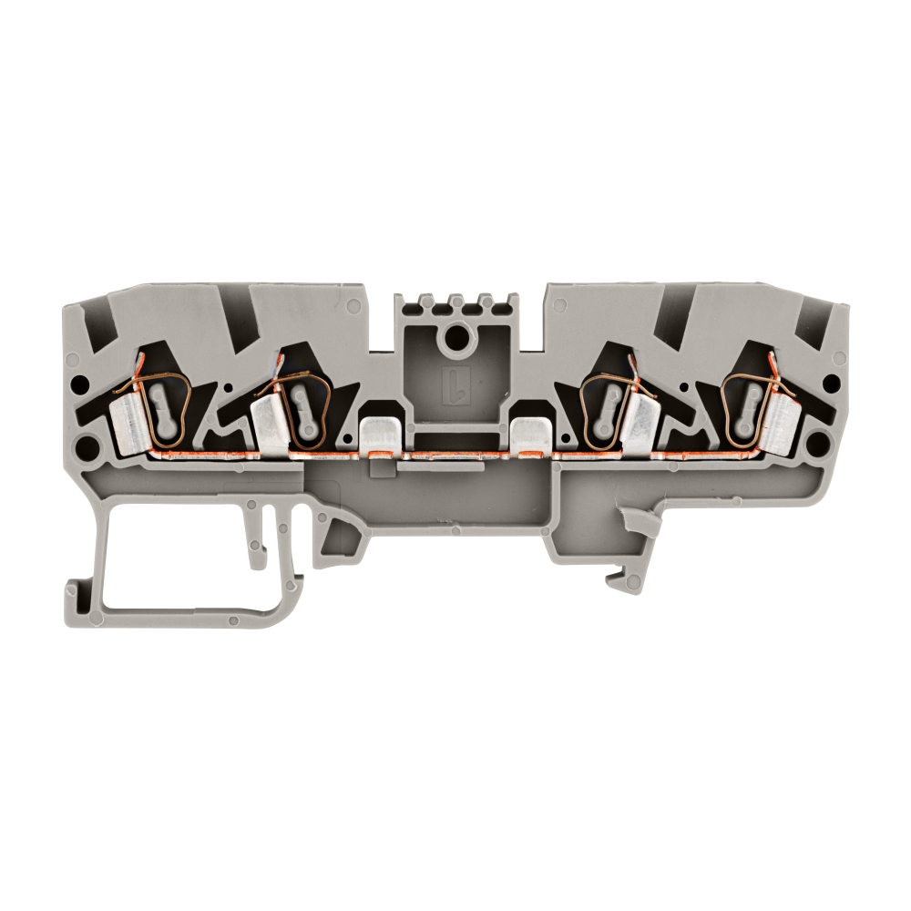 Clemă cu conex. elastică tip SL 2+2, gri, YBK 2,5 C, 2,5mm&sup2;