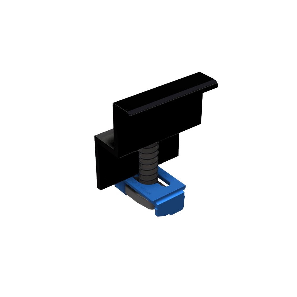 Clemă de capăt modul 30mm, negru
