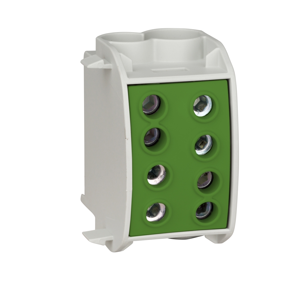 Clemă de derivaţie Cu-Al, 70mmp, 1p. izolată-galben/verde