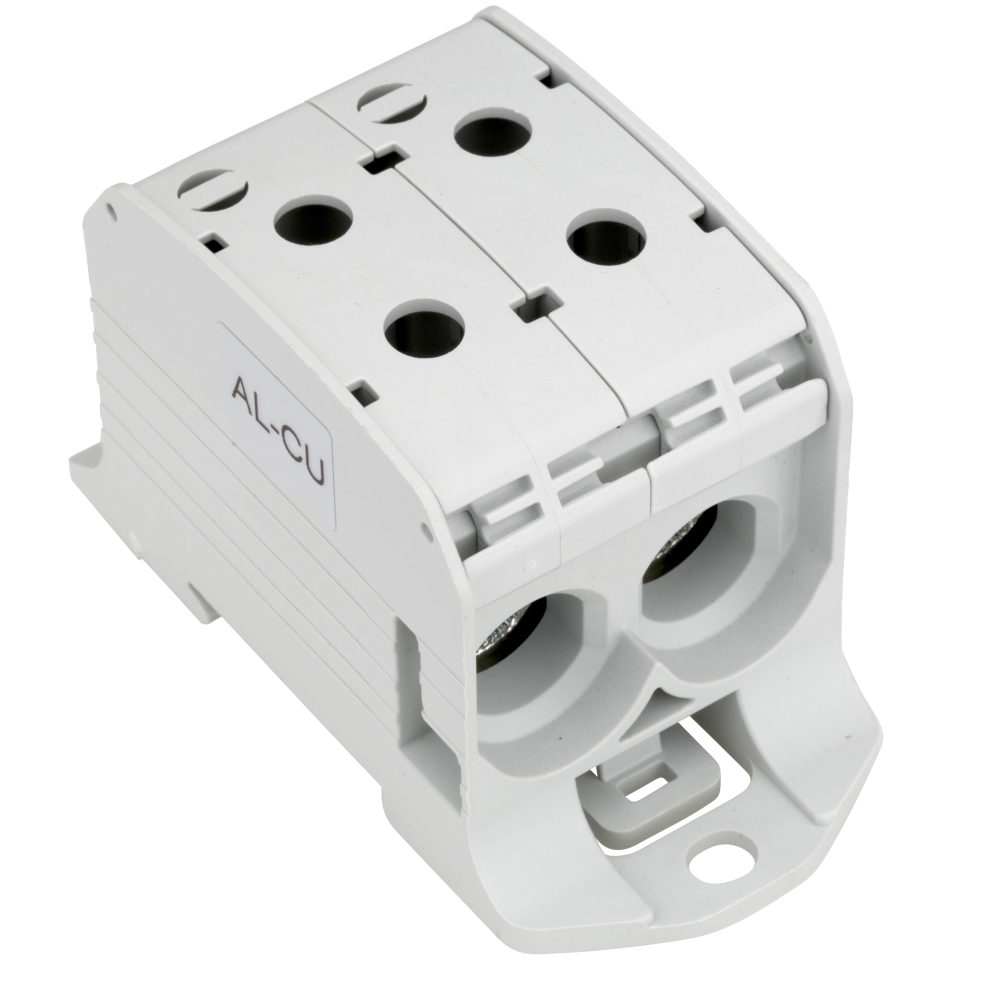 Clemă dublă Al-Cu,1 p. gri, 95mmp / 70mmp cu pin