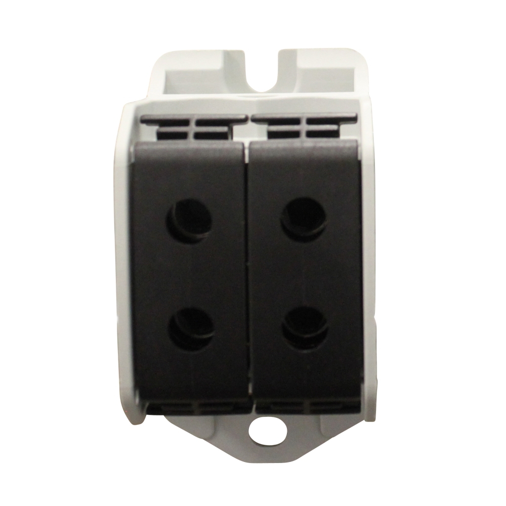 Clemă dublă Al-Cu,1 p. negru, 50mmp / 35mmp cu pin