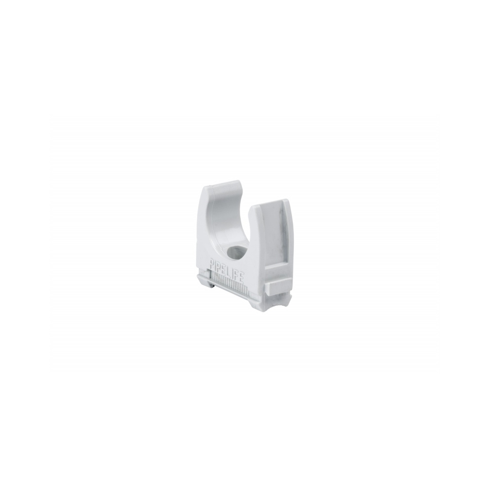 Clemă plastic pt.tub M20mm, ex. uşoară, gri, unit amb=100buc