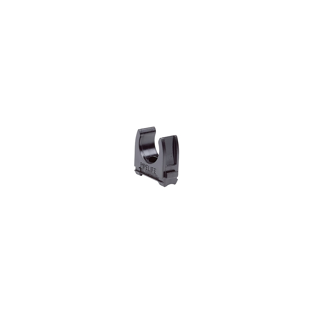 Clemă plastic pt.tub M32mm, fără halogen, negru, 100buc
