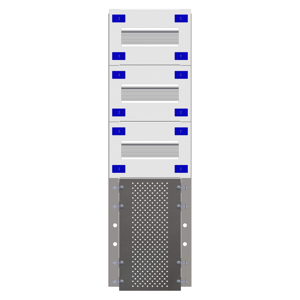 Combination Distributor Modular chassis 200mm 15HU, complete