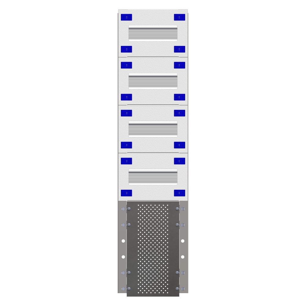 Combination Distributor Modular chassis 200mm 18HU, complete