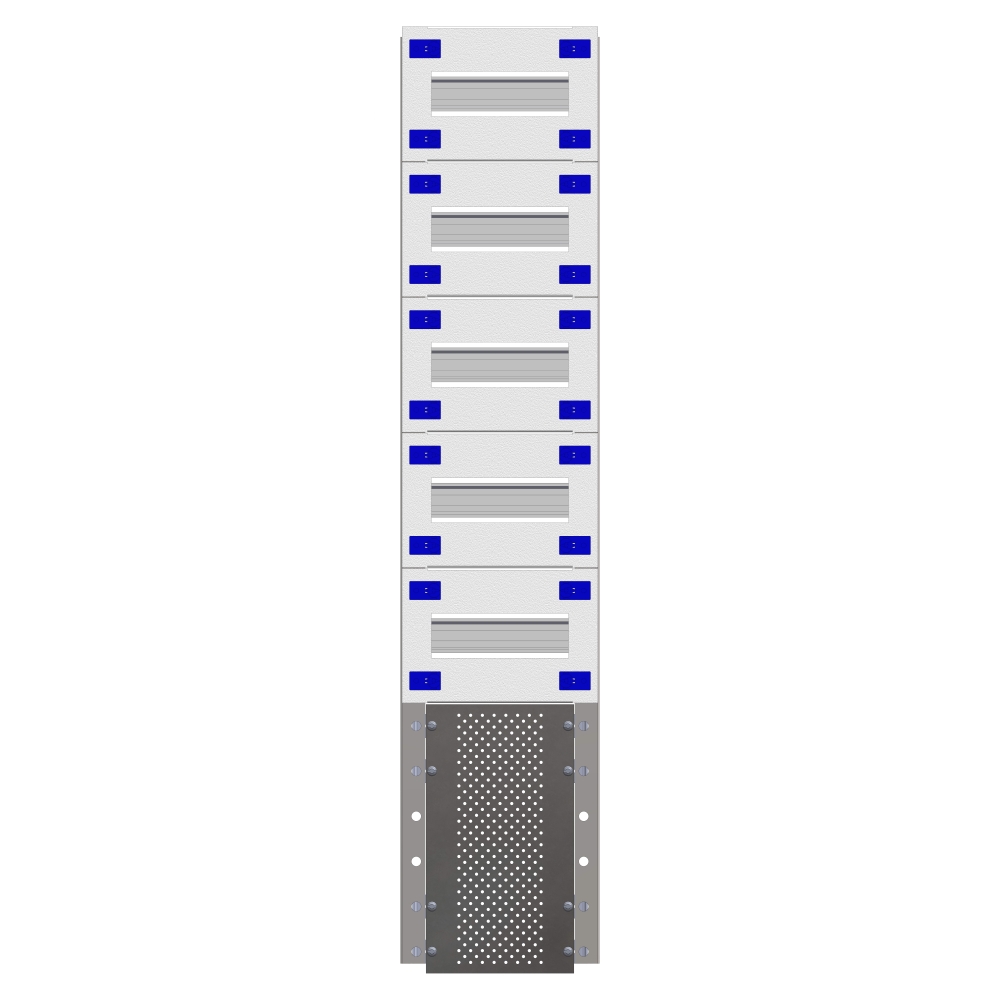 Combination Distributor Modular chassis 200mm 21HU, complete