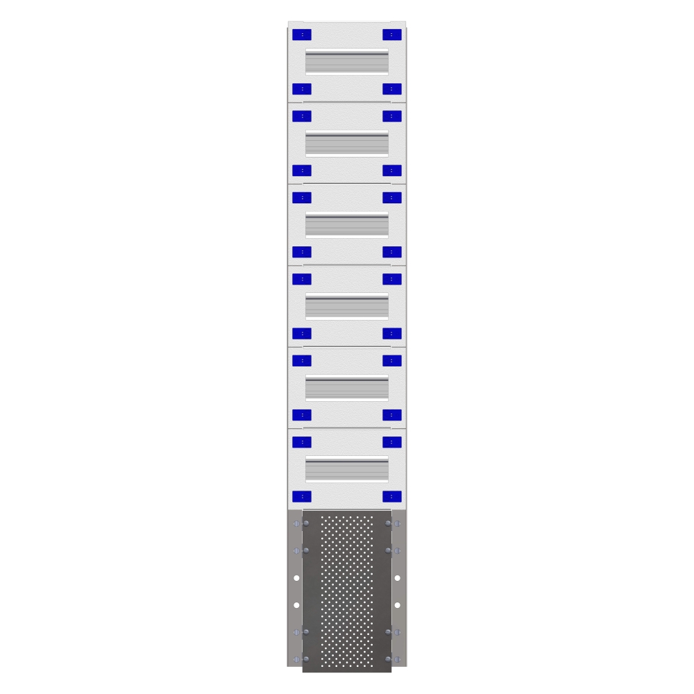 Combination Distributor Modular chassis 200mm 24HU, complete