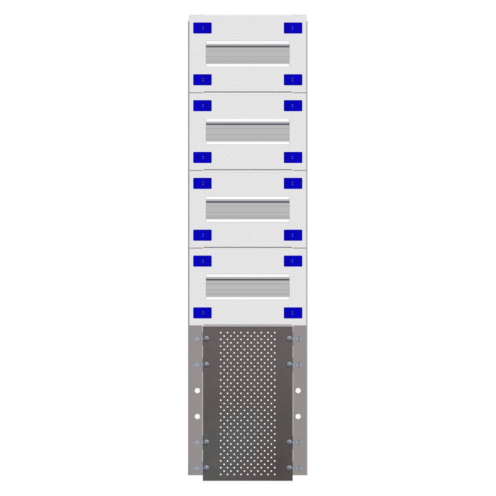 Combination Distributor Modular chassis 208mm 18HU, complete