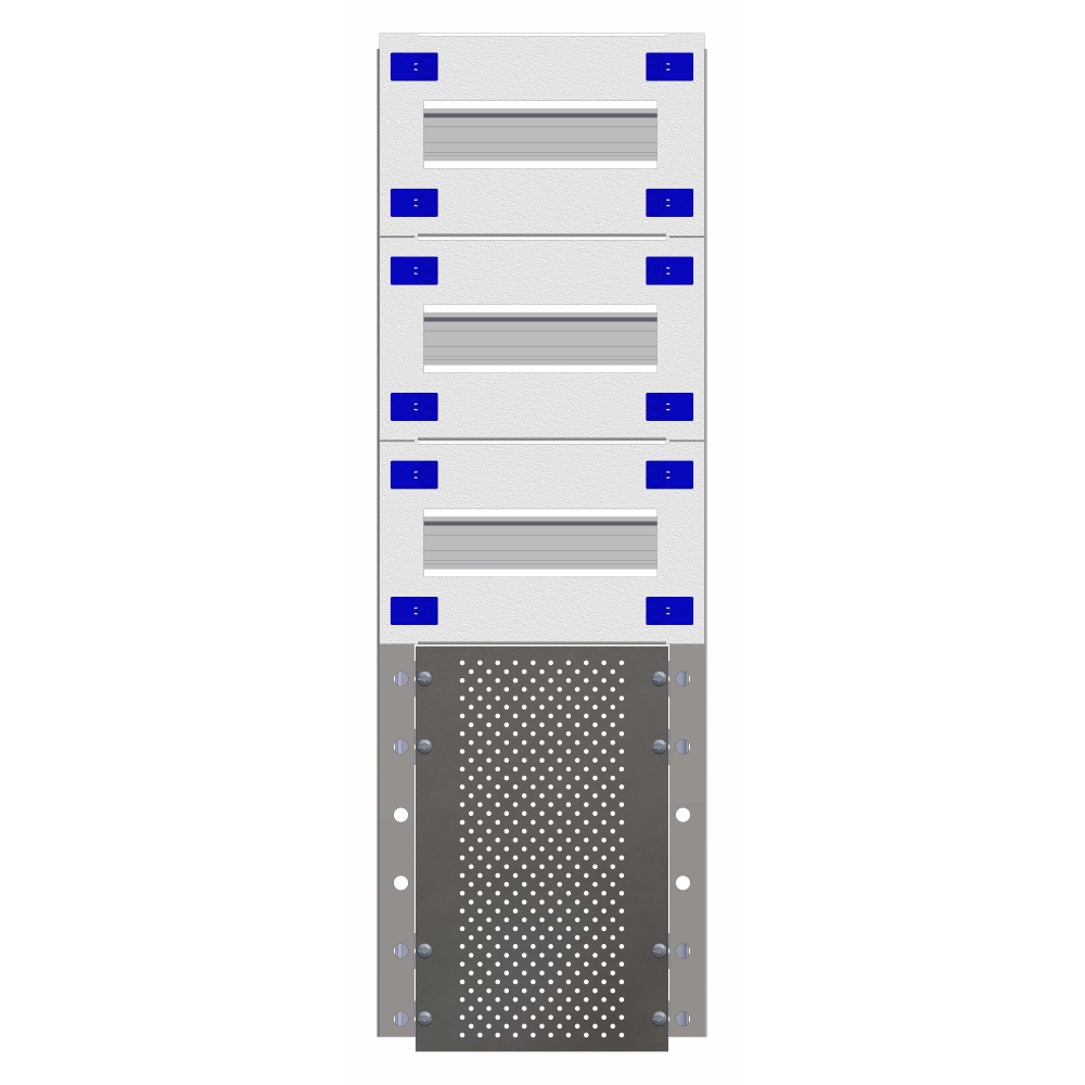 Combination Distributor Modular chassis 220mm 15HU, complete