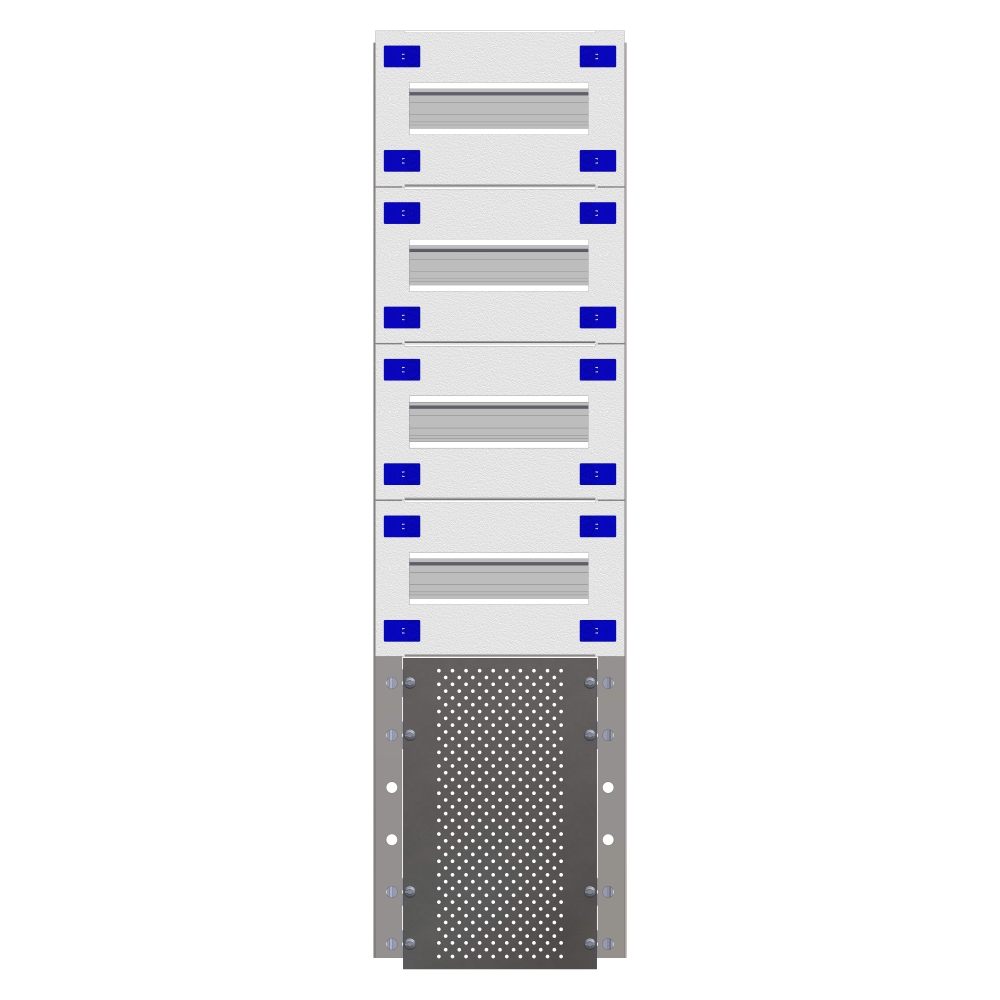 Combination Distributor Modular chassis 220mm 18HU, complete
