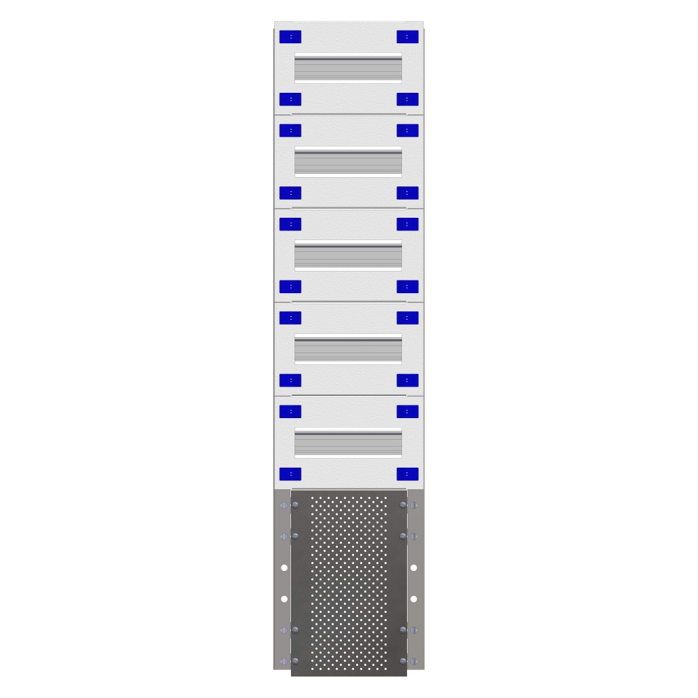 Combination Distributor Modular chassis 220mm 21HU, complete