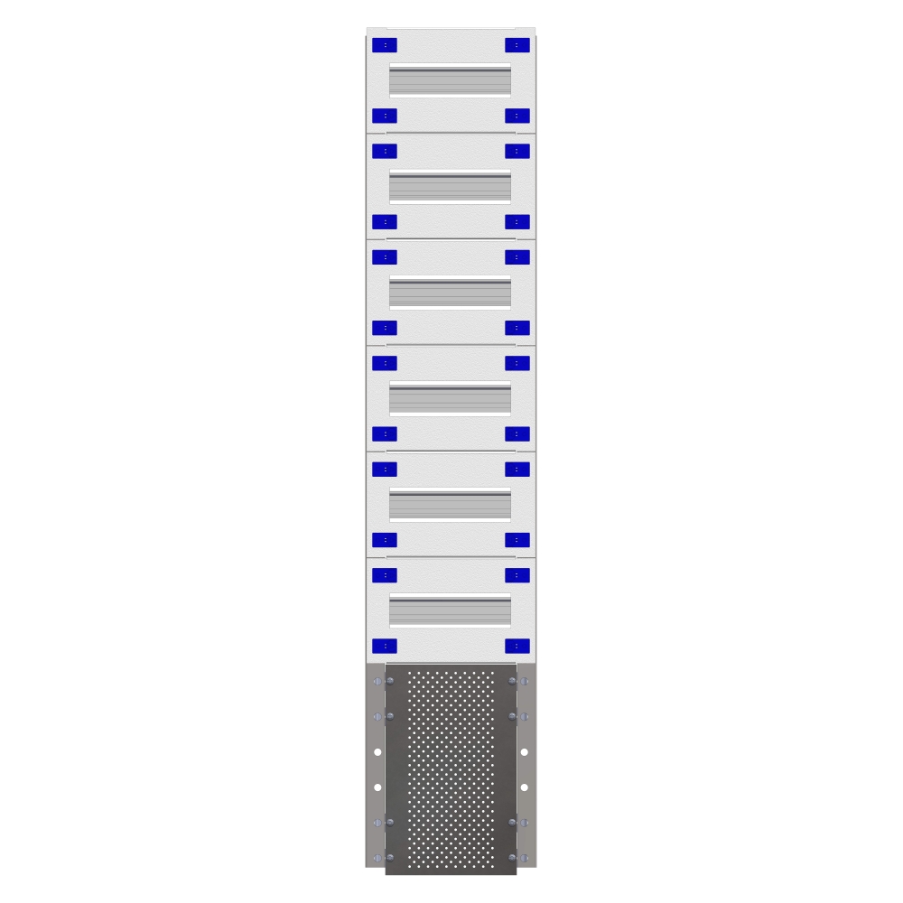 Combination Distributor Modular chassis 220mm 24HU, complete