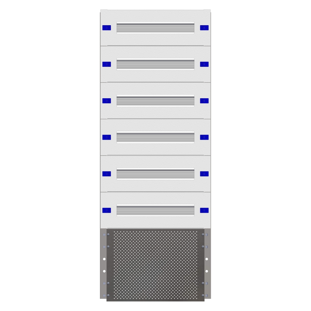 Combination Distributor Modular chassis 420mm 24HU, complete