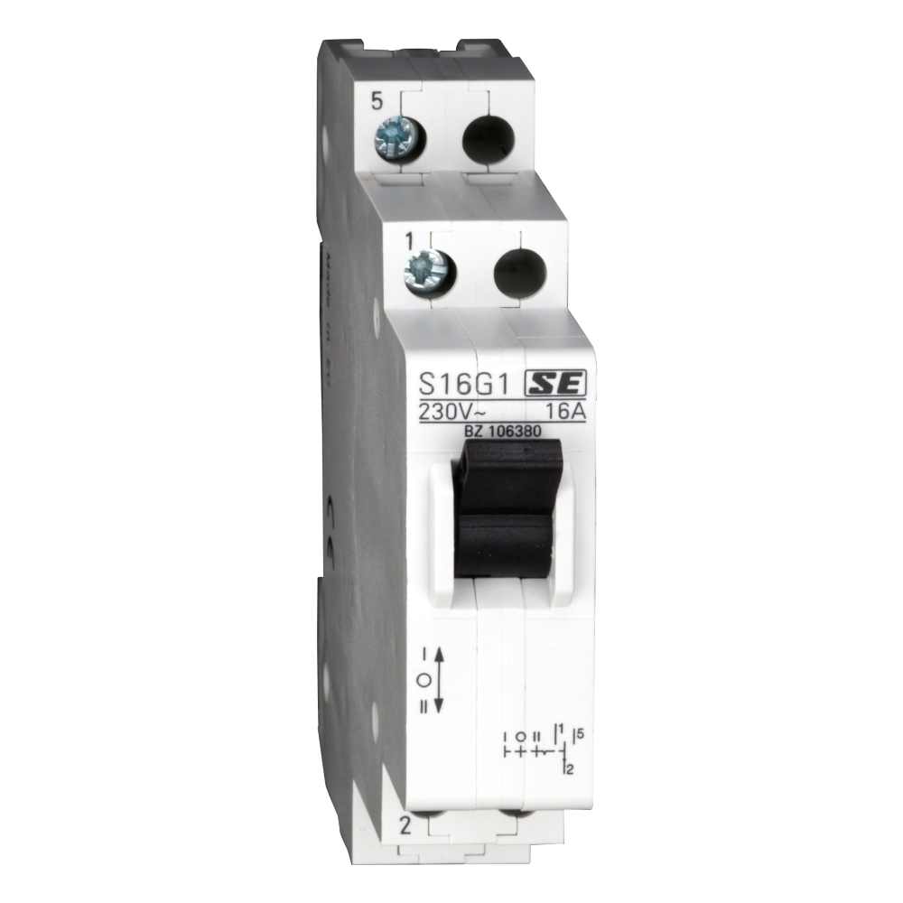 Comutator alternativ modular 1-0-2, 1p, 16A
