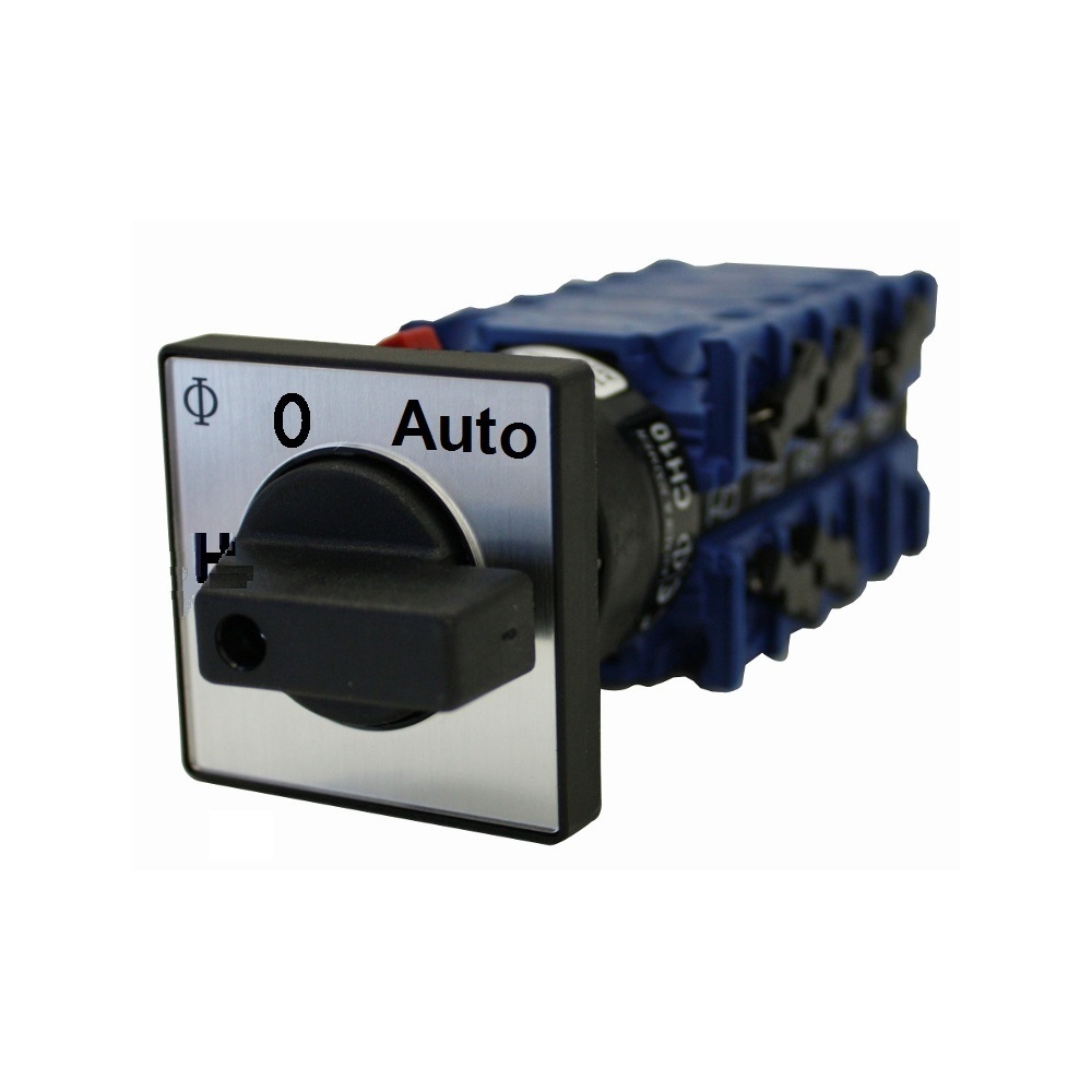 Comutator de selectie Hand-0-Auto de panou 20A 2p