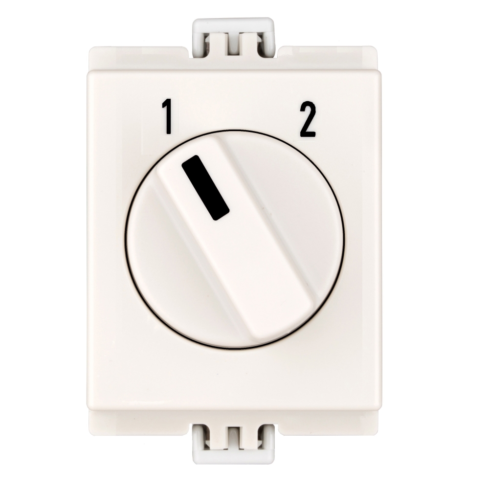 Comutator modular 1-2, 2 poli, 10A