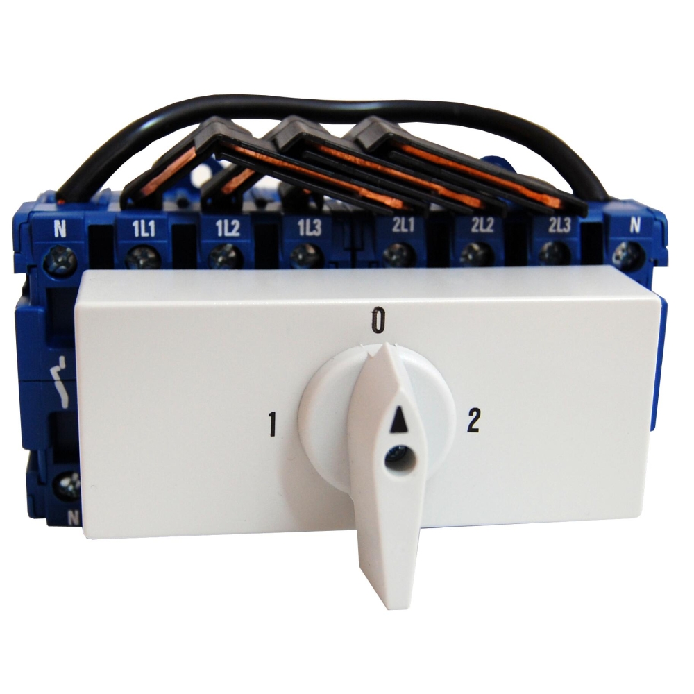 Comutator modular 4-poli, 100A, 37kW, 1-0-2