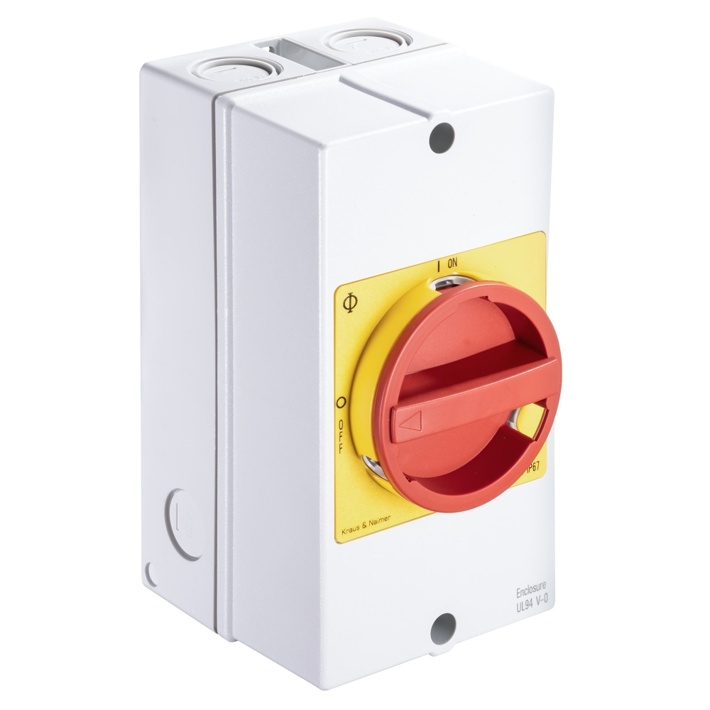 Comutator reparaţii, cu oprire de urgenţă, 3P, 40A, 15kW