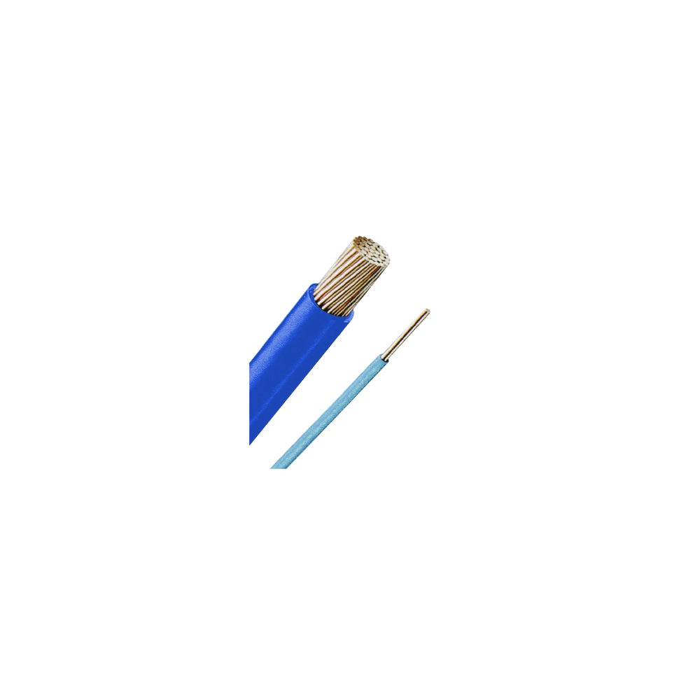 Conductor rigid cu izol. fără halogen, H07Z-U 1,5 albastru
