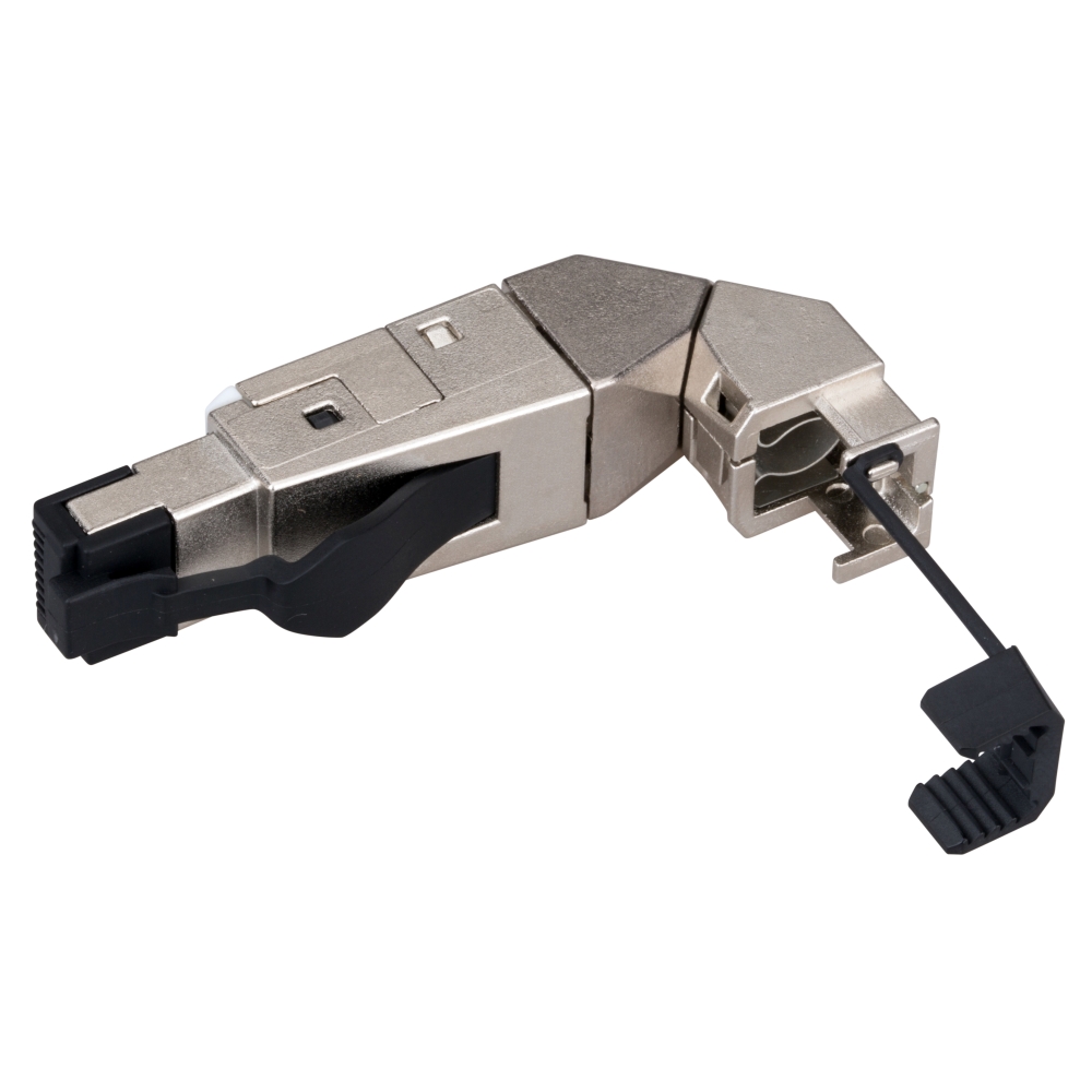 Conector industrial IP20 RJ45G Cat.6a pt. AWG22, 90&deg;