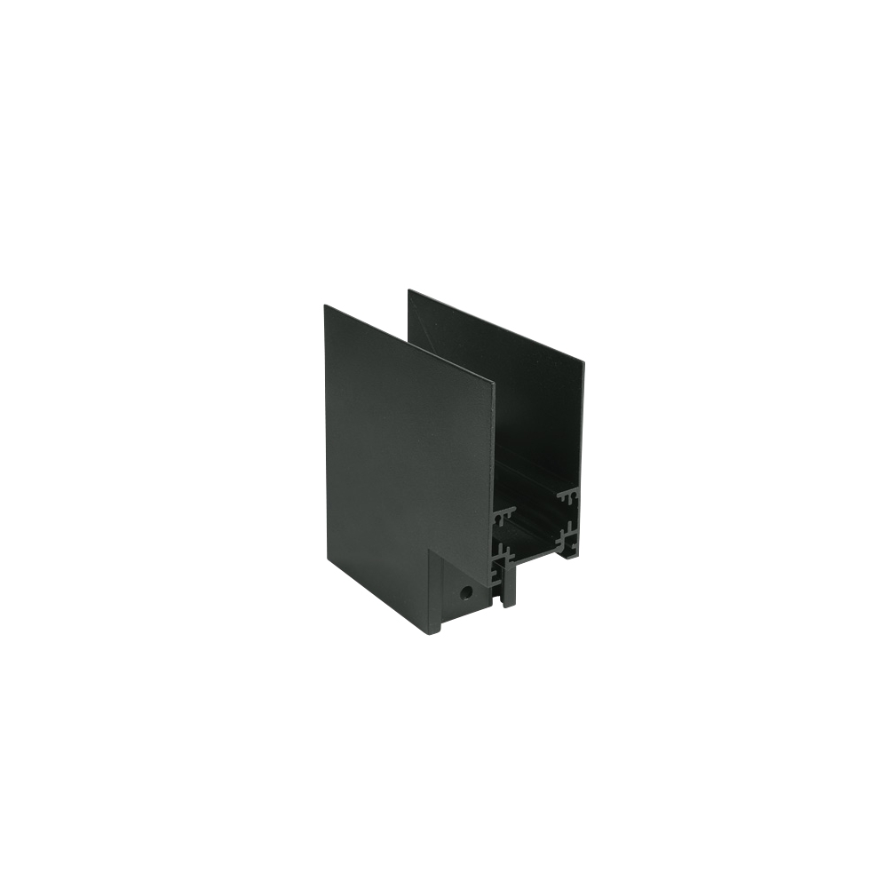 Conector mecanic 90&deg; perete la perete (exterior) negru