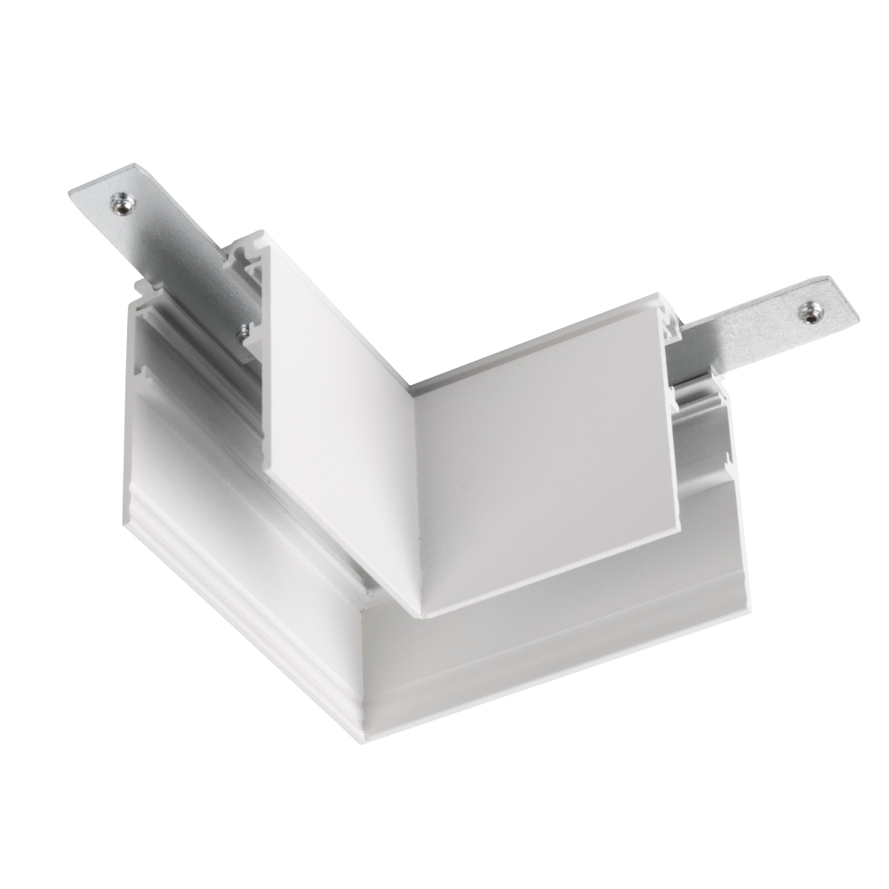 Conector mecanic L, 48V TRACK pt sina AB, dreapta, alb