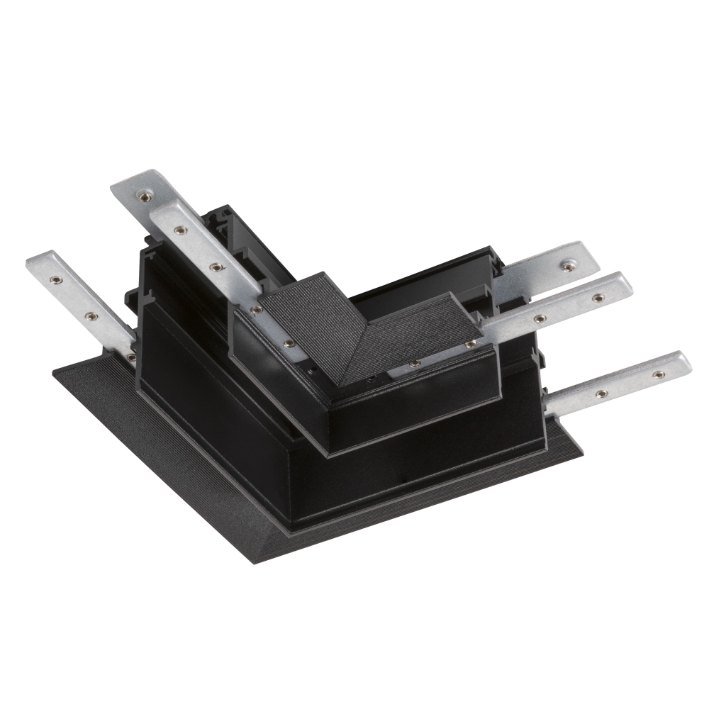 Conector mecanic L, 48V TRACK pt sina AB, dreapta, negru