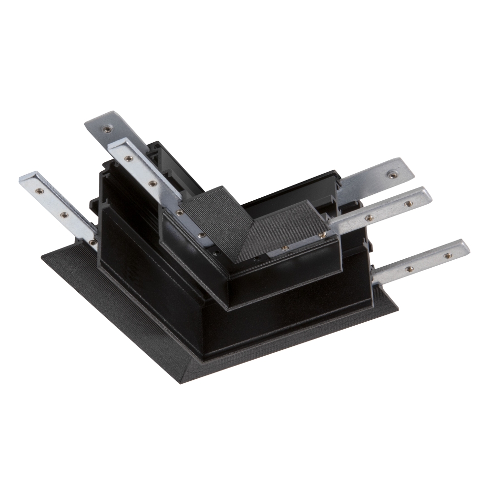 Conector mecanic L, 48V TRACK pt sina AB, stanga, negru