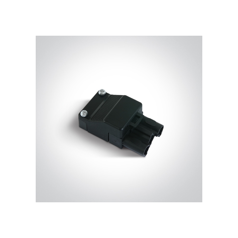 conector plug 3-poli mama negru IP20