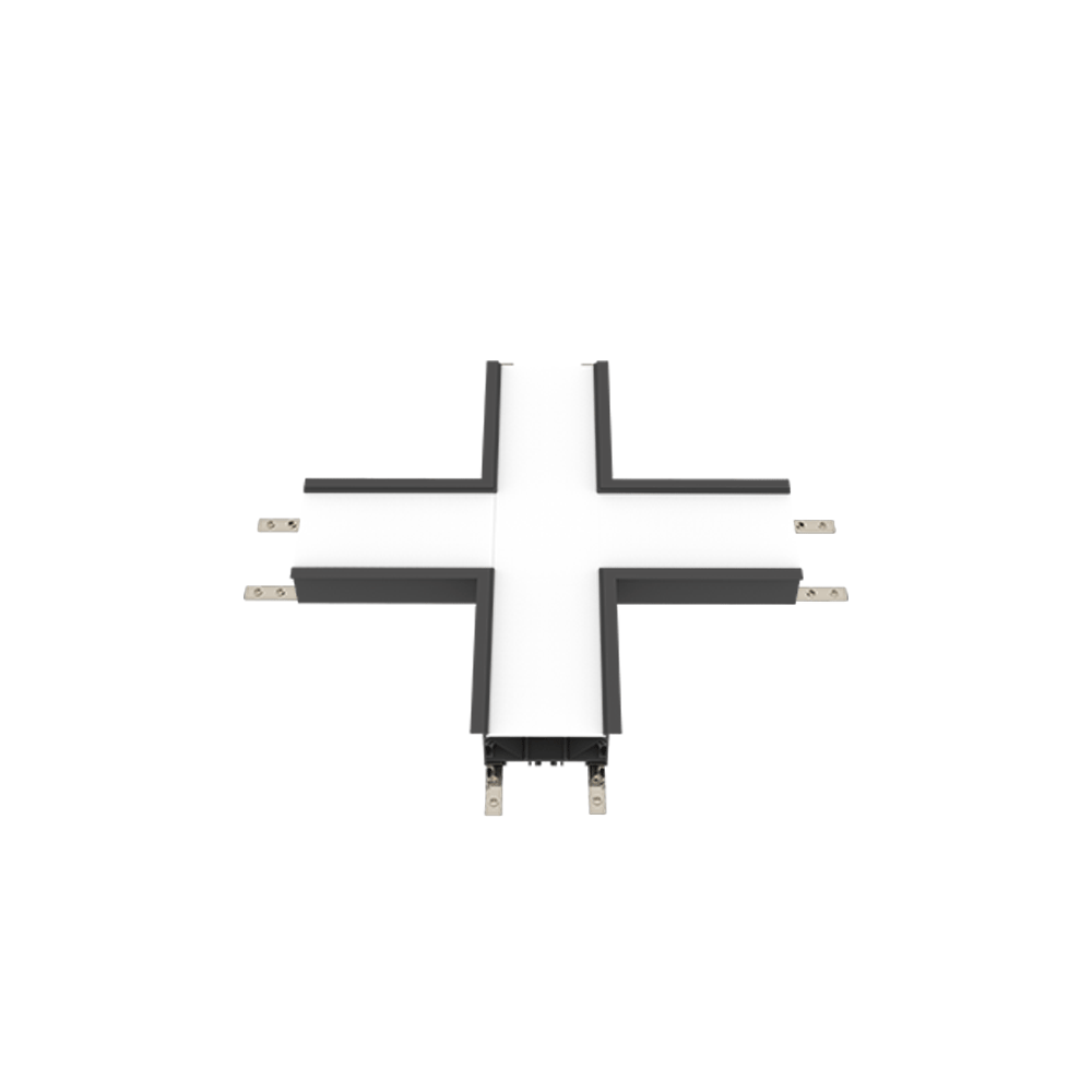 CONECTOR-X PENTRU PROFIL APLICAT  ELMARK  3000K NEGRU