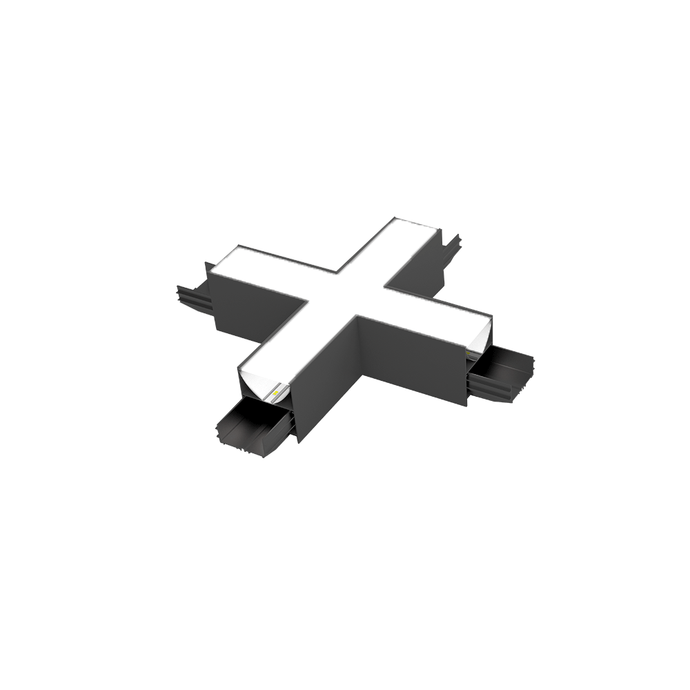 CONECTOR-X PENTRU PROFIL APLICAT  ELMARK  3000K NEGRU